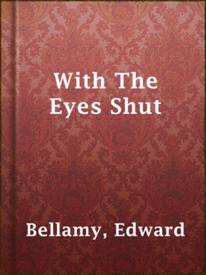 cover image of With The Eyes Shut